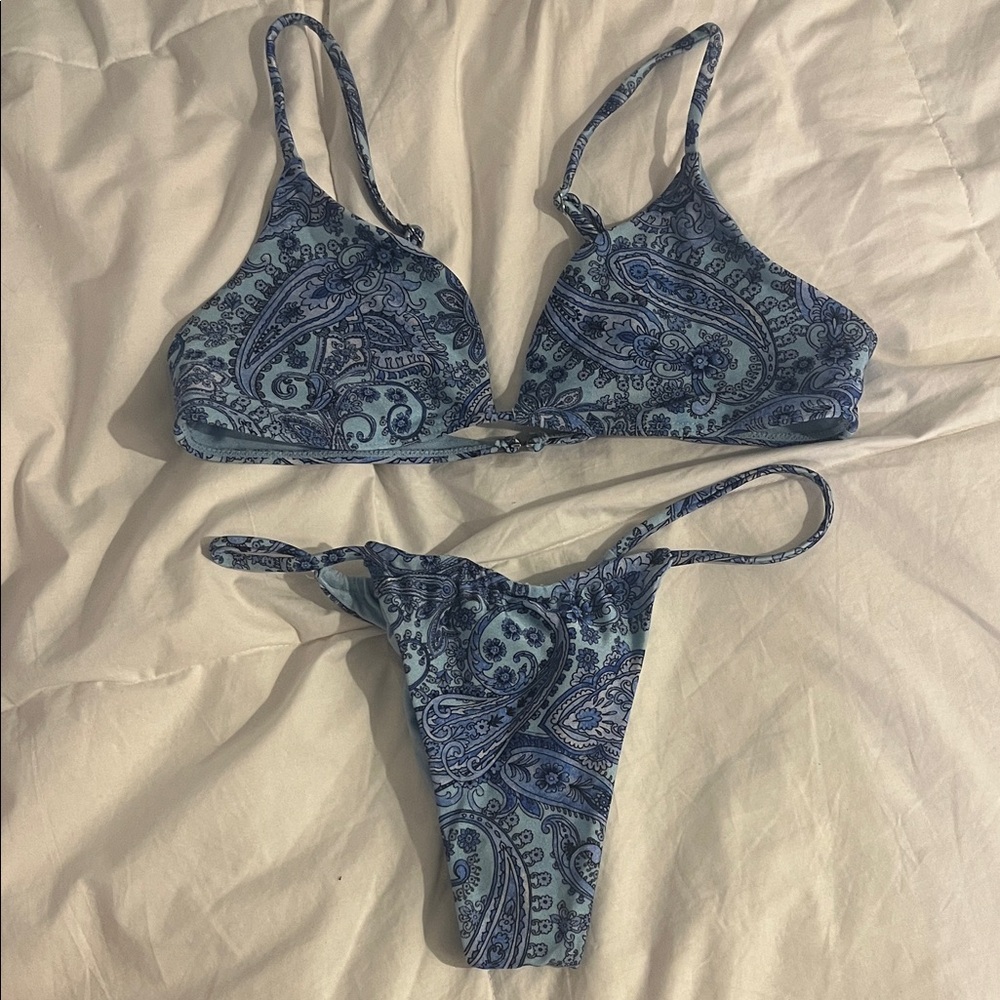 Frankie's Bikinis Light Blue Set